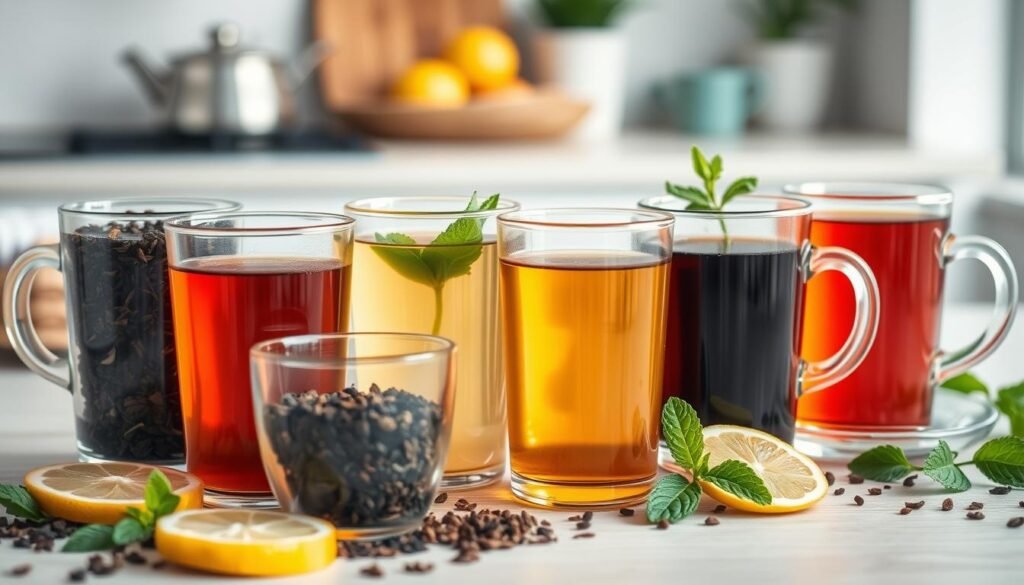 Caffeine content in tea