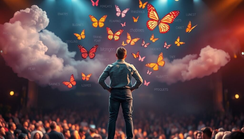 Challenging negative thoughts for public speaking success