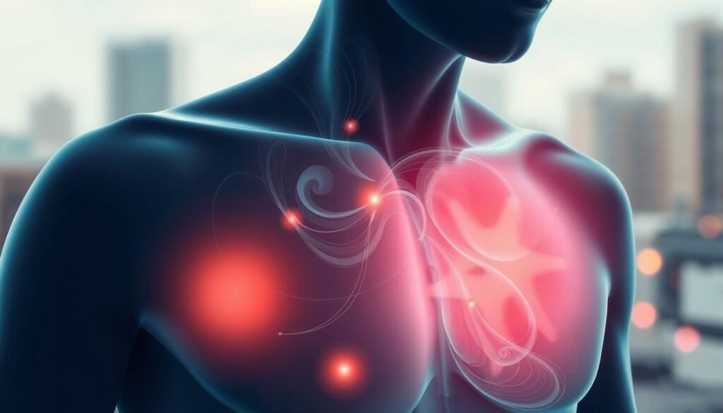 Common symptoms of chest discomfort