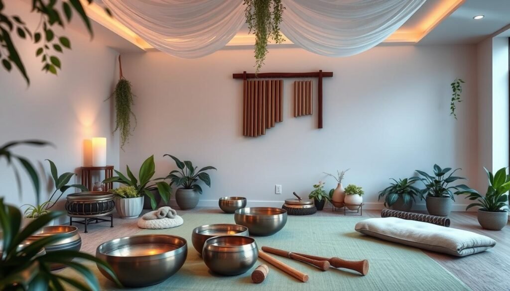 Sound therapy enhancing wellness