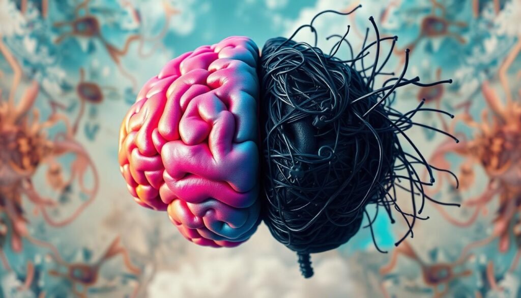anxiety brain vs normal brain