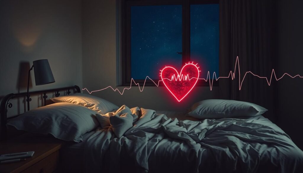 anxiety heart racing when trying to sleep