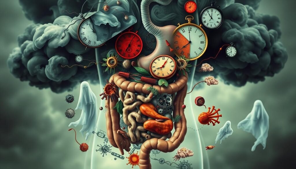 cortisol effects on gut