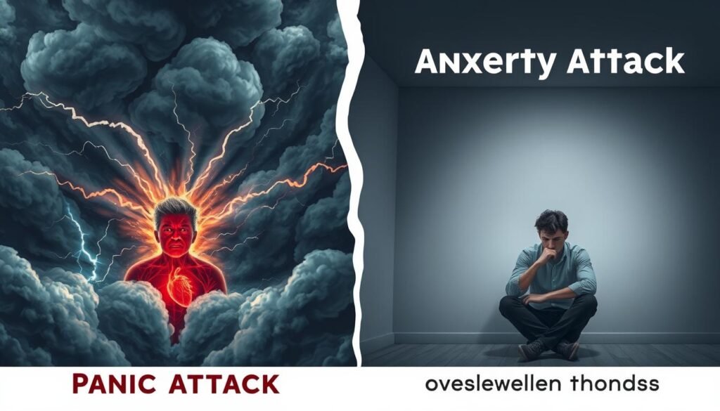 difference between panic attack and anxiety attack