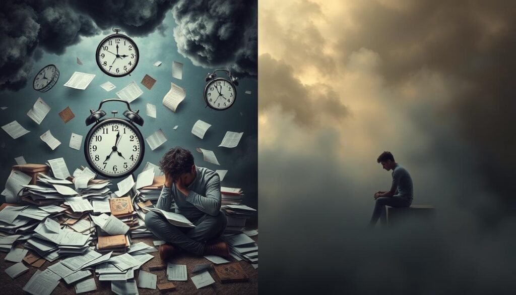 difference between stress and anxiety