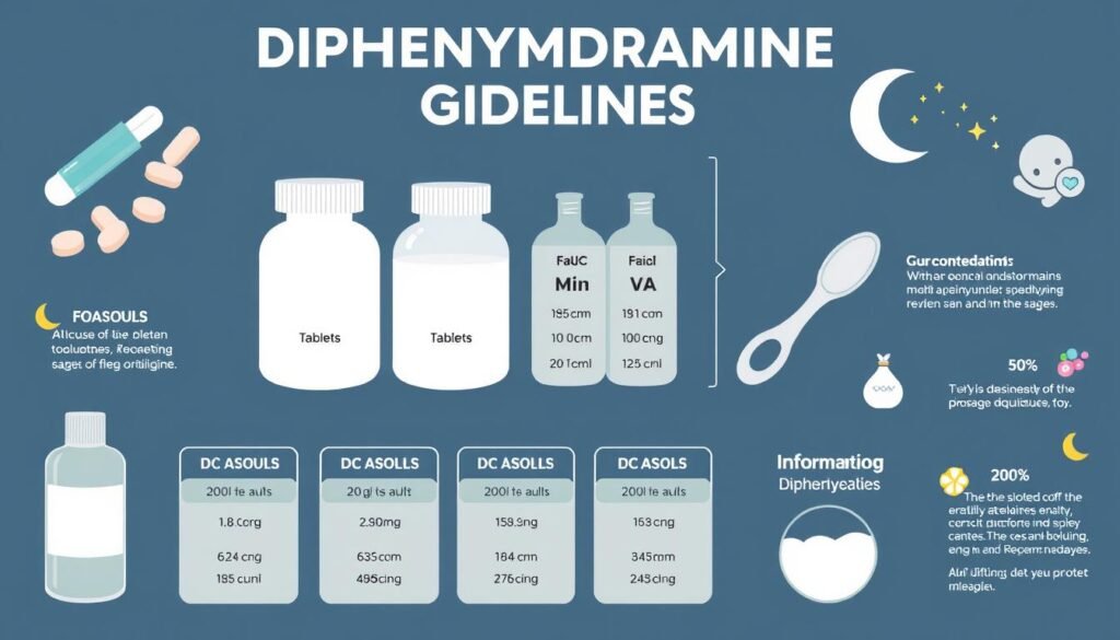 diphenhydramine dosage guidelines