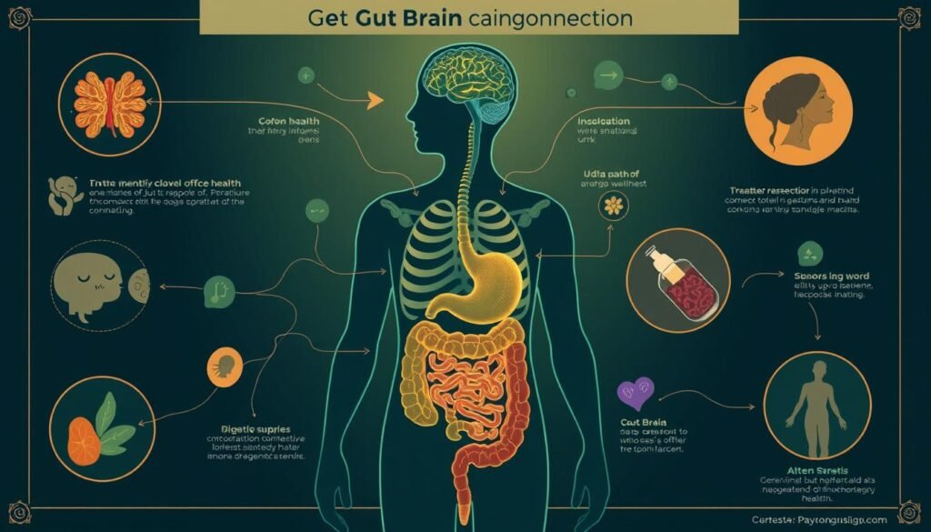 gut-brain connection infographic