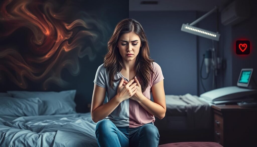 heart attack or anxiety woman