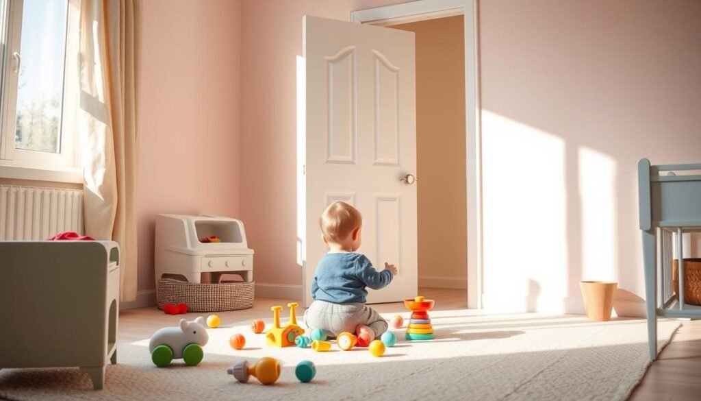 object permanence in baby separation anxiety