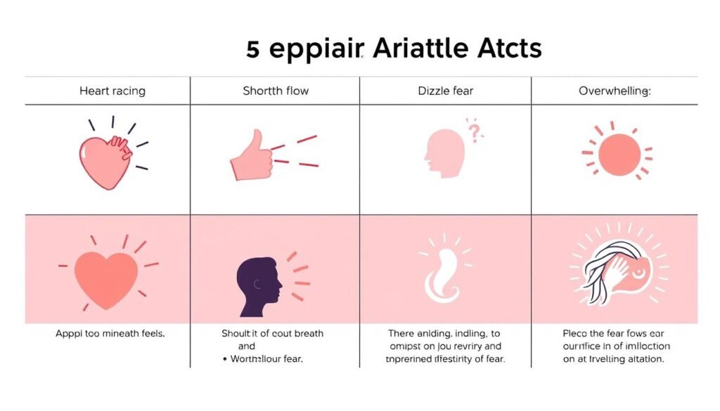 panic attacks symptoms table