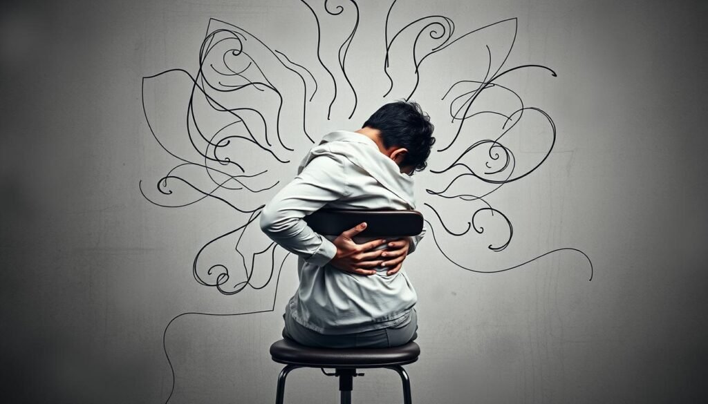 posture changes due to anxiety