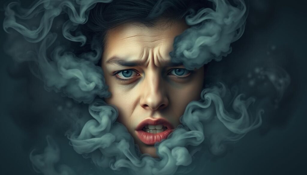 psychological causes of lip biting anxiety