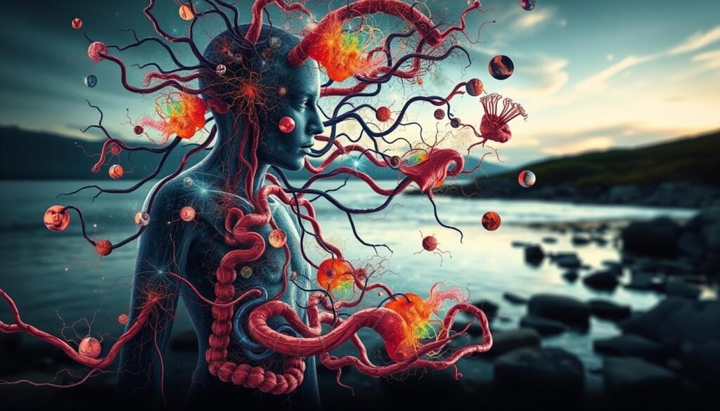 stress and bowel movements visual representation
