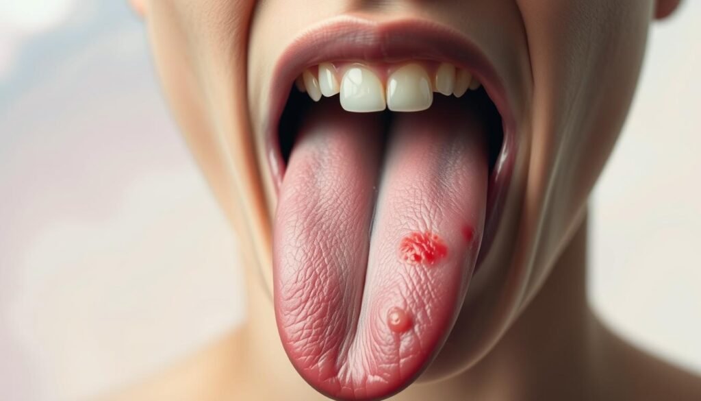 stress-induced glossitis