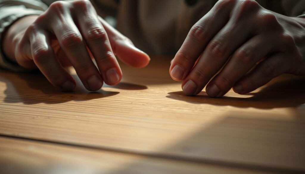 trembling hands as a symptom of psychogenic tremors