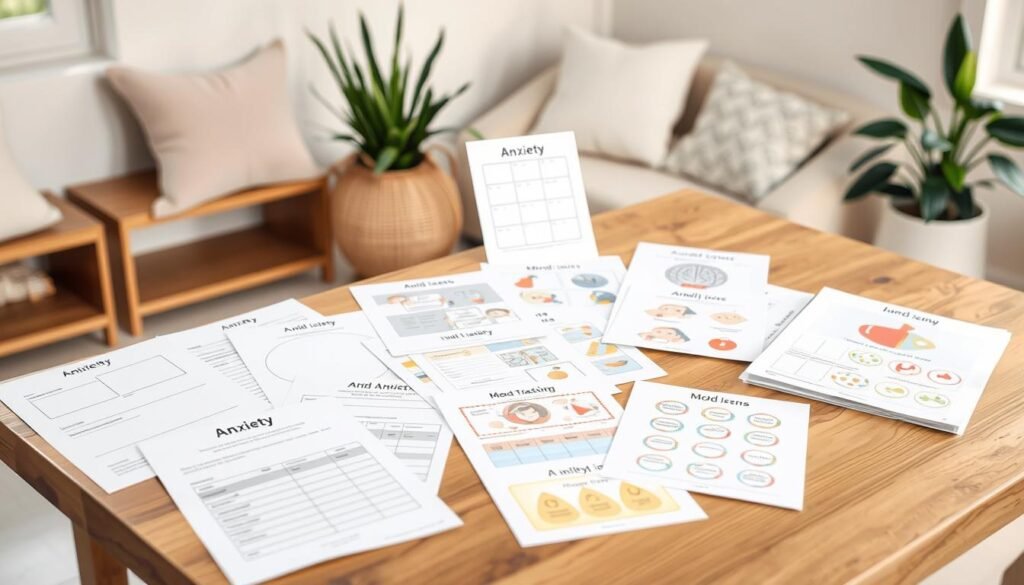 types of anxiety worksheets
