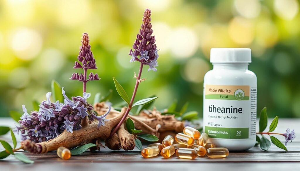 valerian root for anxiety and L-theanine for anxiety relief