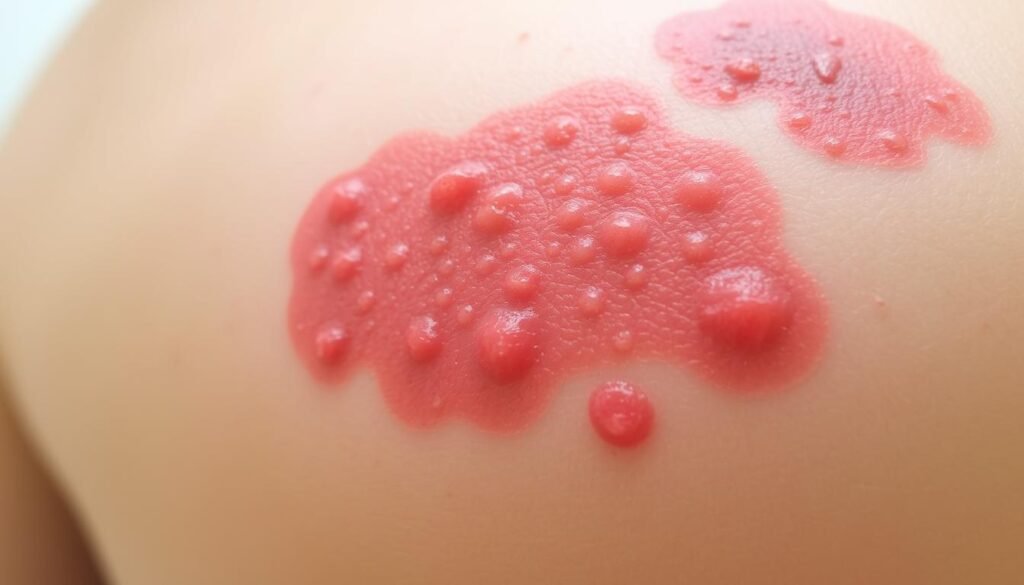 what does anxiety rash look like