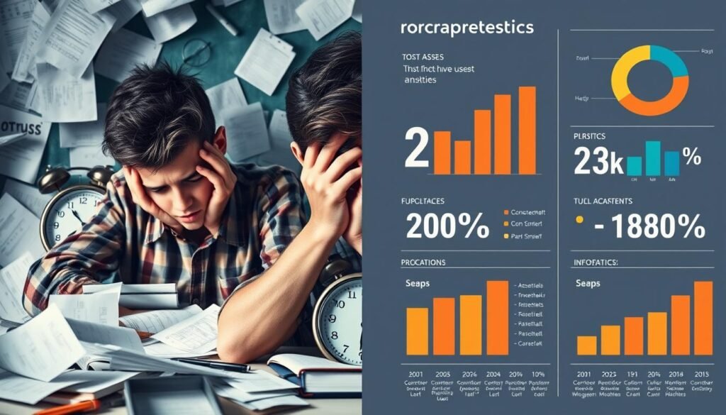Characteristics of test anxiety and statistics on test anxiety in students