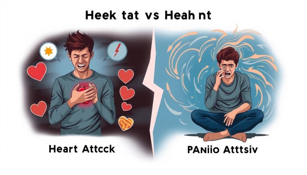 Signs of a heart attack and panic attack symptoms