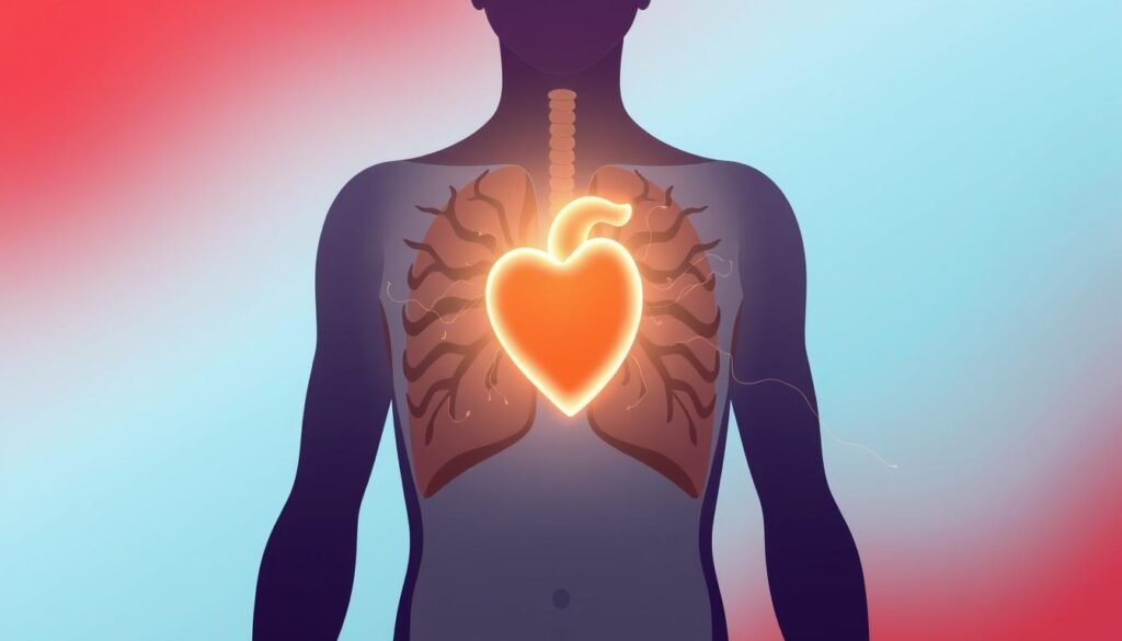 heart problems leading to breathing difficulties
