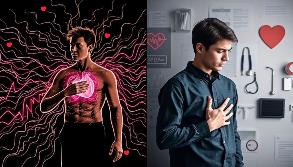 how to tell if shortness of breath is from anxiety or heart problems