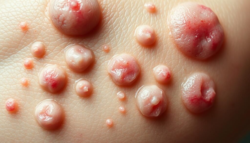 stress-induced bumps on skin