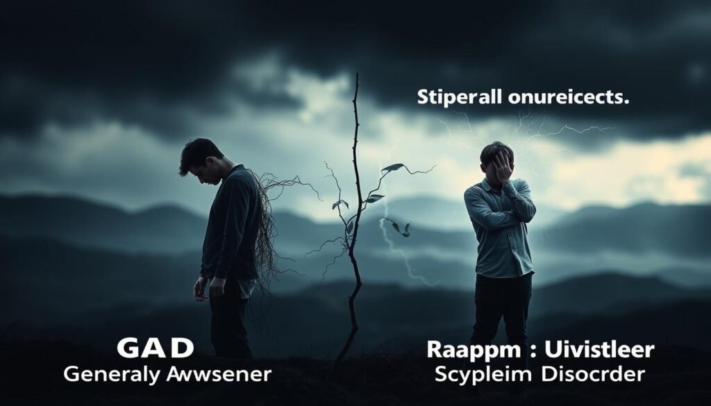 differences between gad and panic disorder