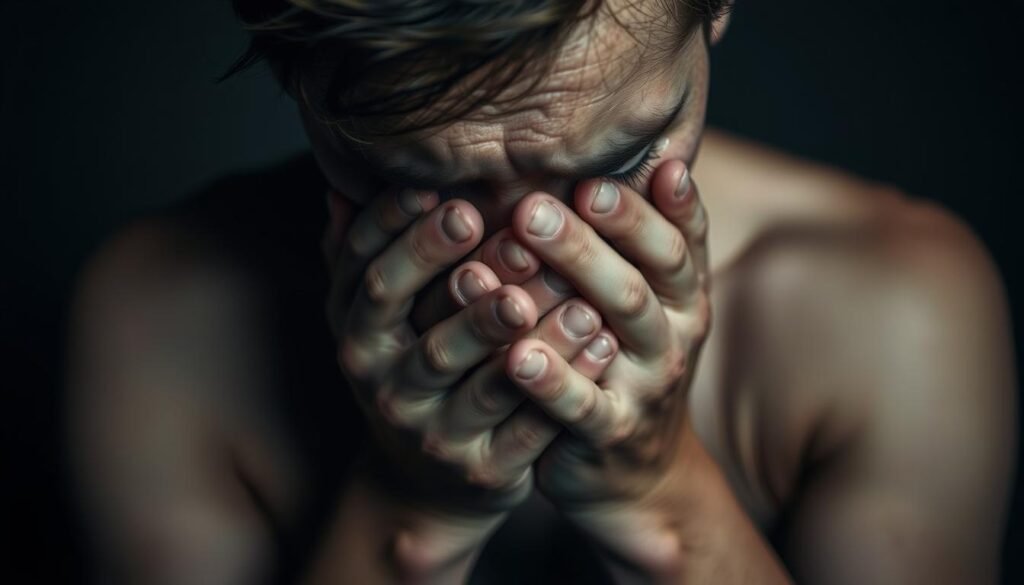 anxiety attack crying