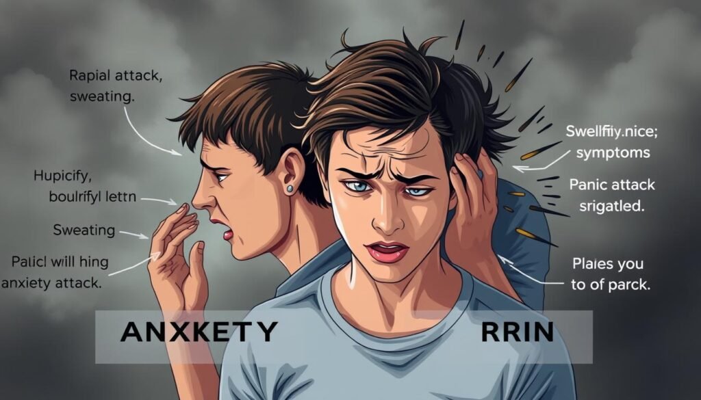 anxiety attack symptoms vs panic attack
