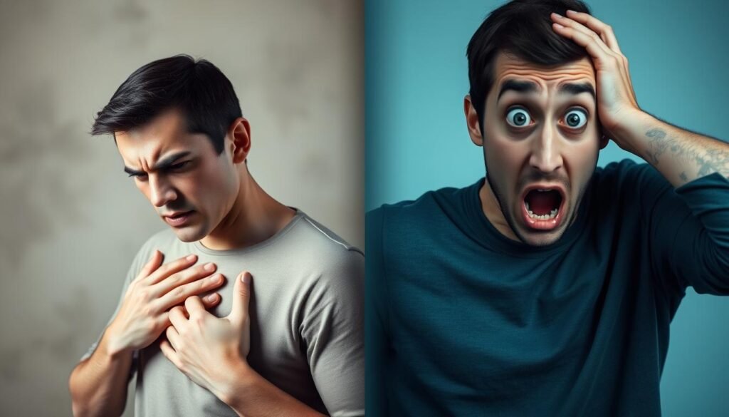 anxiety attack vs panic attack symptoms comparison