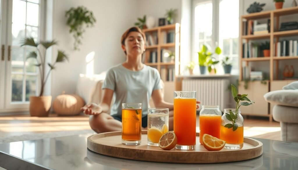 avoiding alcohol and caffeine for anxiety management
