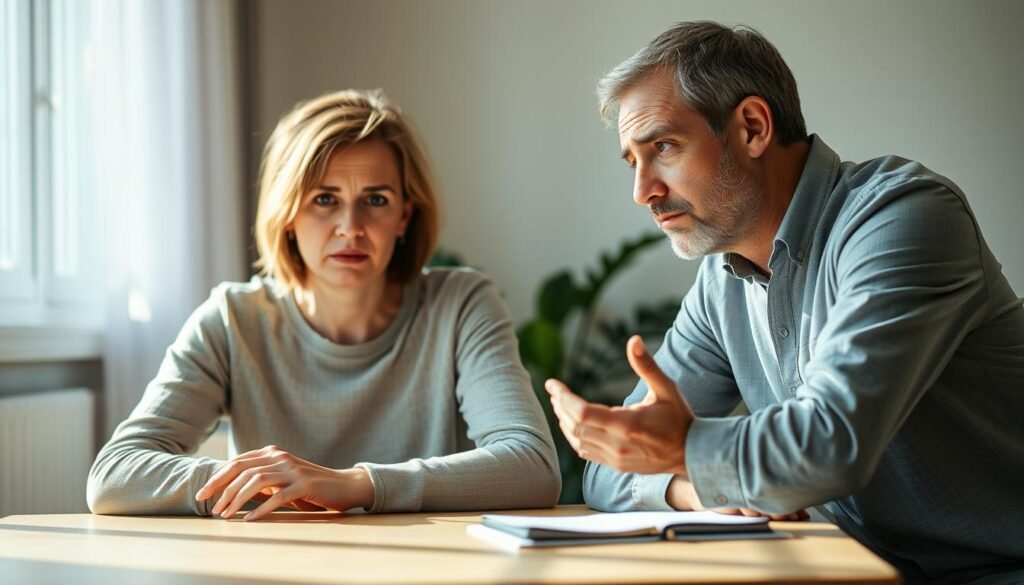 discussing symptoms of anxiety