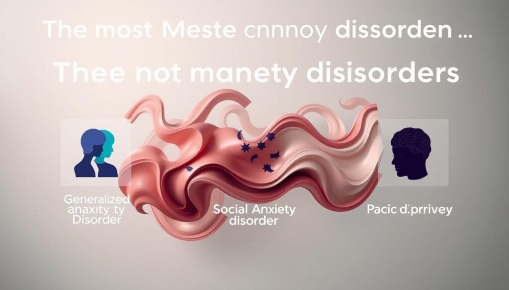 give a brief description of three of the five most common anxiety disorders.