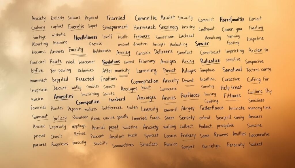 list of 100 anxiety symptoms