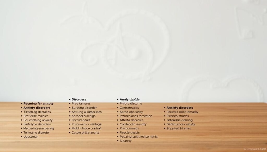 list of anxiety disorders