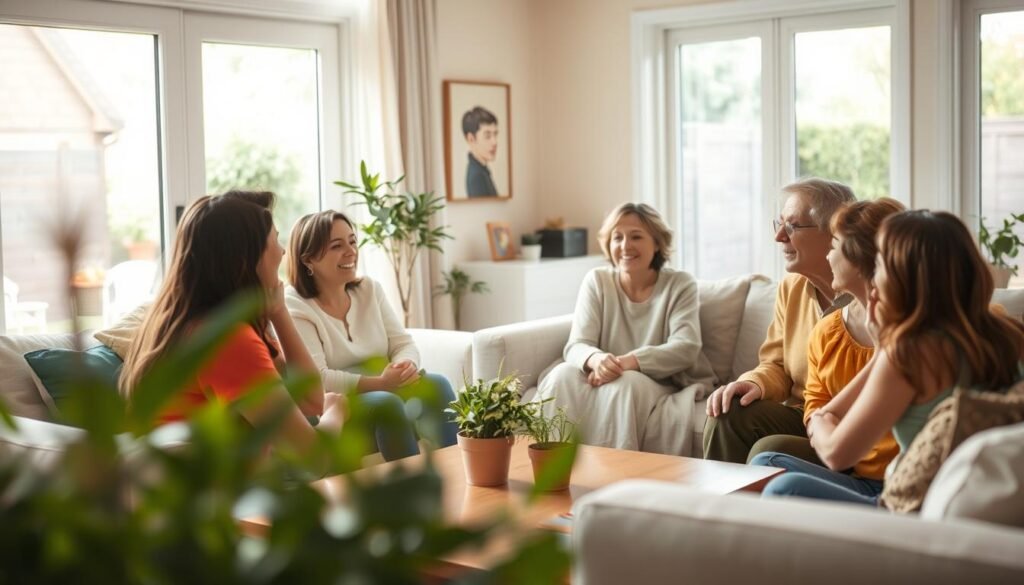 role of family and friends