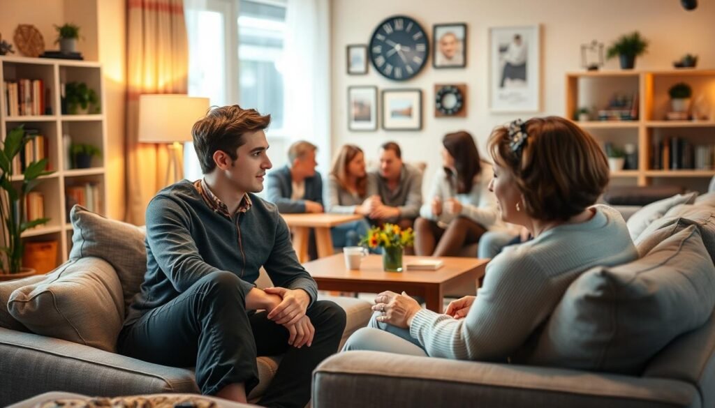 support network involved in overcoming anxiety